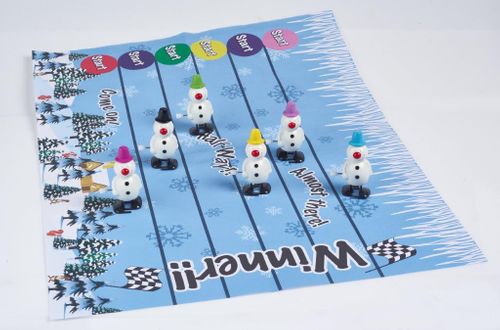 Racing Snowmen Crackers